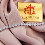 دستبند نقره میکرو فلاور کد 22013