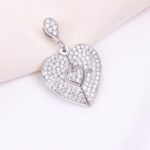 مدال نقره میکرو قلبی کد 21452