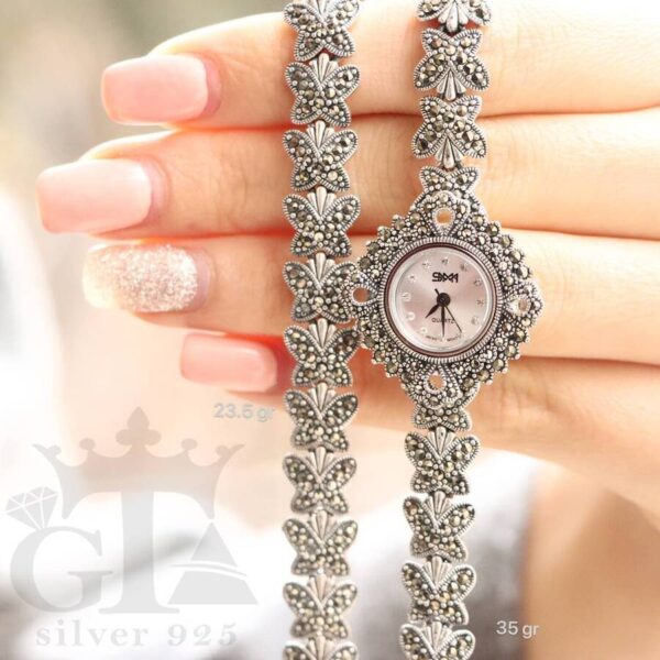 ساعت نقره سما کد 18046 - Image 2