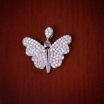 مدال نقره میکرو پروانه کد 21393 - Image 3