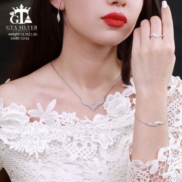 سرویس نقره میکرو زنجیری کد 12153 - Image 2