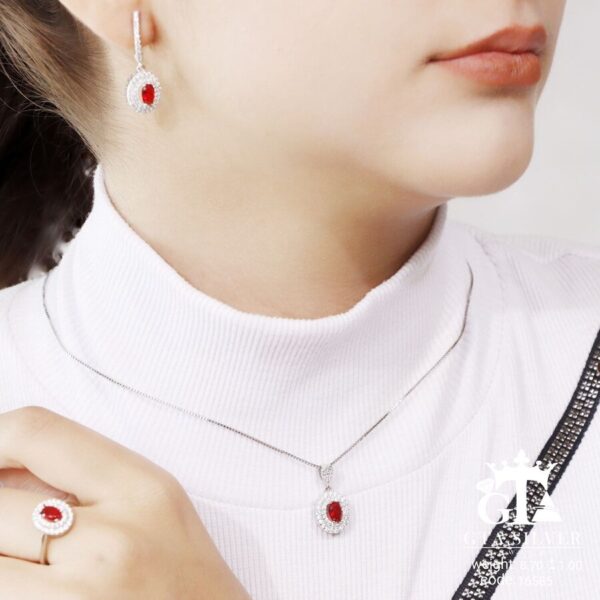 نیم ست نقره میکرو کد 16585 - Image 2