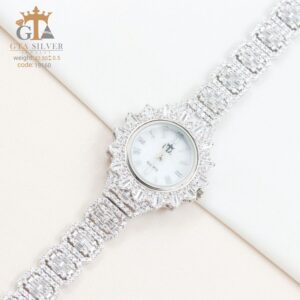 ساعت نقره GTA طرح امرالدکات خورشیدی کد 19160