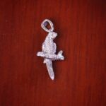 مدال نقره میکرو طرح طوطی کد 21417 - Image 3