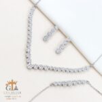 سرویس نقره میکرو زنجیری طرح فلاور کد 12013