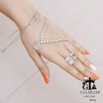 سرویس نقره میکرو زنجیری طرح فلاور و امرالدکات کد 12130 - Image 4