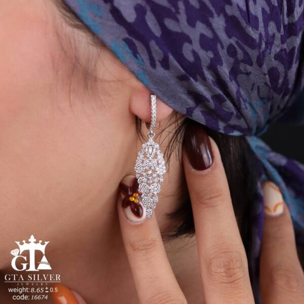 نیم ست نقره کد 16673 - تصویر 4