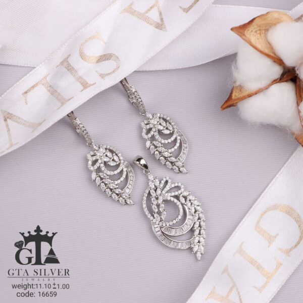 نیم ست نقره میکرو کد 16659 - تصویر 3