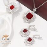 نیم ست نقره میکرو طرح سلطنتی کد 16521 - Image 4