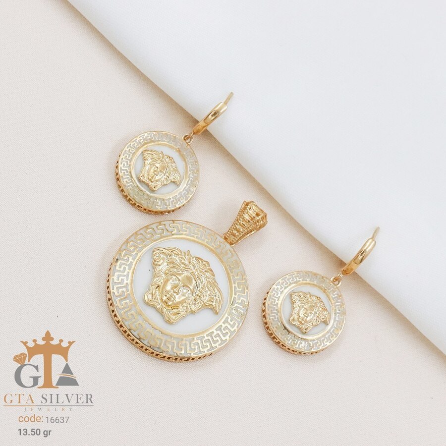 346d2773-6d2f-4fe5-b871-fcdd4bb9dea6.jpg نیم ست نقره میکرو طرح ورساچه کد 16637 - تصویر 1