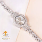 ساعت نقره جواهری روکش رادیوم کد 19136
