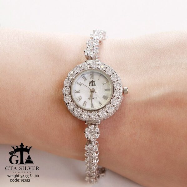 ساعت نقره GTA طرح فلاور کد 19253 - تصویر 2