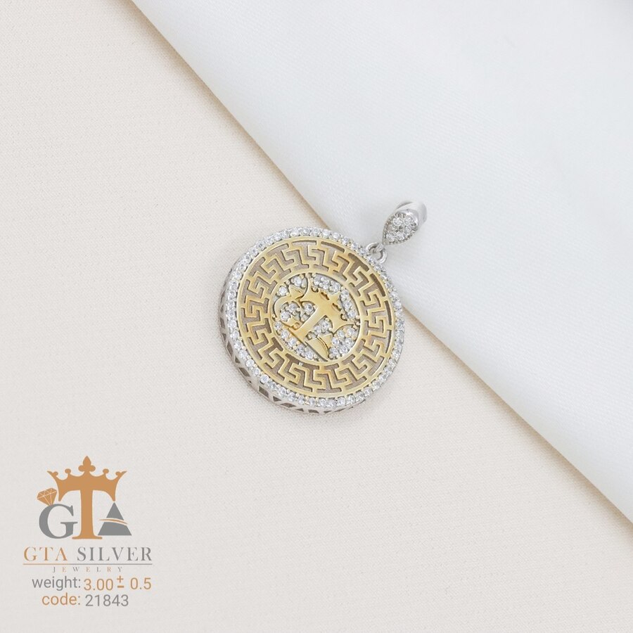 36184e5d-e89a-4544-b3de-d463db9bfbd8.jpg مدال نقره میکرو طرح GTA کد 21843 - Image 1