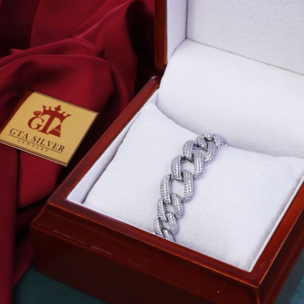 دستبند نقره کارتیر کونیک کد 1202 - تصویر 3