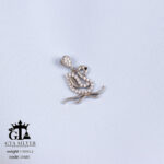 مدال نقره میکرو طرح قو کد 21680 - Image 3