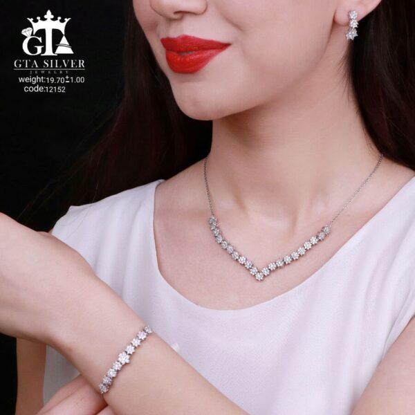 سرویس نقره میکرو زنجیری کد 12152 - Image 2