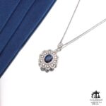 مدال نقره زنانه نگین دار میکرو کد 21945 - Image 3