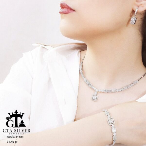 سرویس نقره امرالدکات طرح مارسا کد 11189 - تصویر 2