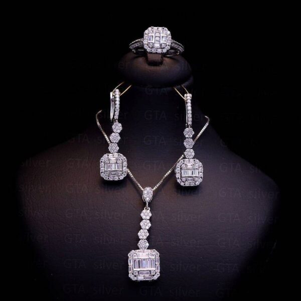 نیم ست نقره میکرو کد 16092 - تصویر 2