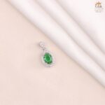 مدال نقره زنانه نگین دار میکرو کد 21969