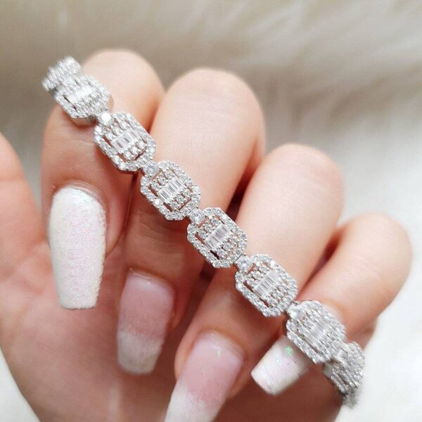 دستبند نقره میکرو کد 2071 - تصویر 2