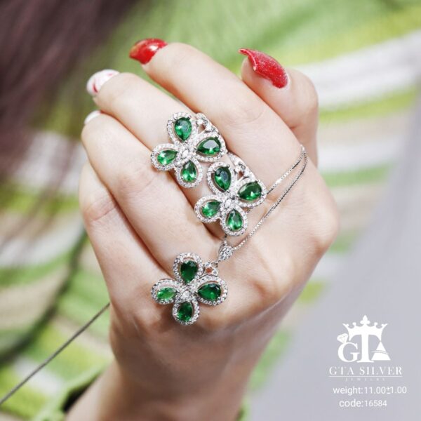 نیم ست نقره میکرو کد 16584 - تصویر 2