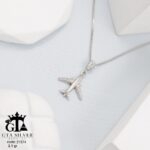 مدال نقره میکرو طرح هواپیما کد 21574 - Image 3