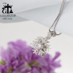 مدال نقره میکرو طرح دانه برف کد 21854 - Image 3