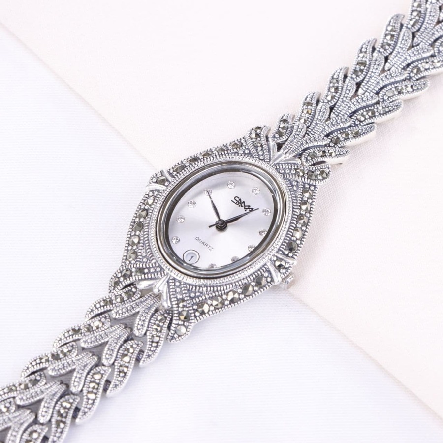 3c5fe49c-4832-4101-85ef-a55d89c98eb9.jpg ساعت نقره سما کد 18066 - Image 1