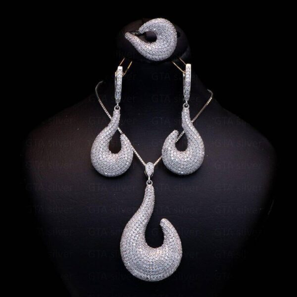 نیم ست نقره میکرو کد 16027 - تصویر 2