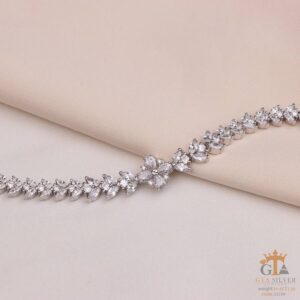 دستبند نقره زنانه طرح فلاور کد 22169