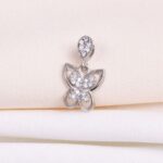 مدال نقره میکرو پروانه کد 21468