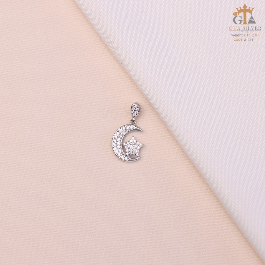 3f62e6ef-cc5f-42d2-8f61-87d212447a4a.jpg مدال نقره زنانه ماه و ستاره میکرو کد 21924 - Image 1