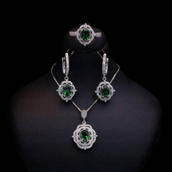 نیم ست نقره میکرو کد 16003 - تصویر 2