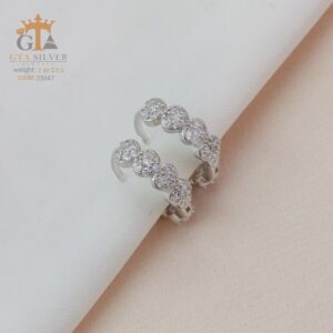 گوشواره نقره میخی میکرو کد 25047