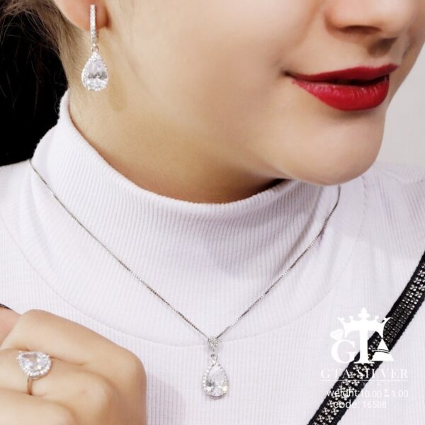 نیم ست نقره میکرو کد 16588 - Image 2