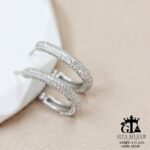 گوشواره نقره میخی میکرو کد 25028 - تصویر 3