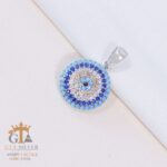 مدال نقره میکرو چشم نظر کد 21836