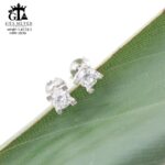 گوشواره نقره میخی میکرو کد 25059 - تصویر 3