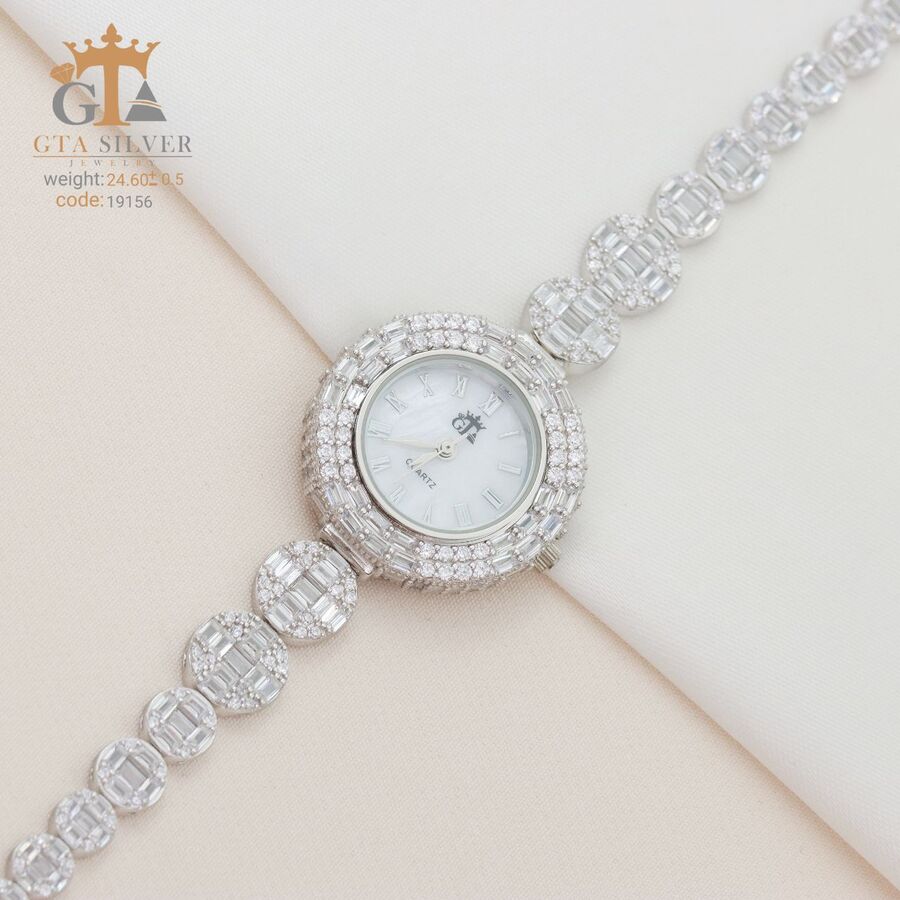 45eb06a7-f094-4da4-8db6-edab393bd0e5.jpg ساعت نقره GTA کد 19156 - Image 1