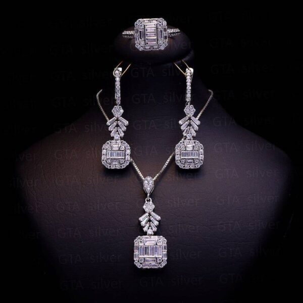 نیم ست نقره میکرو کد 16095 - Image 2