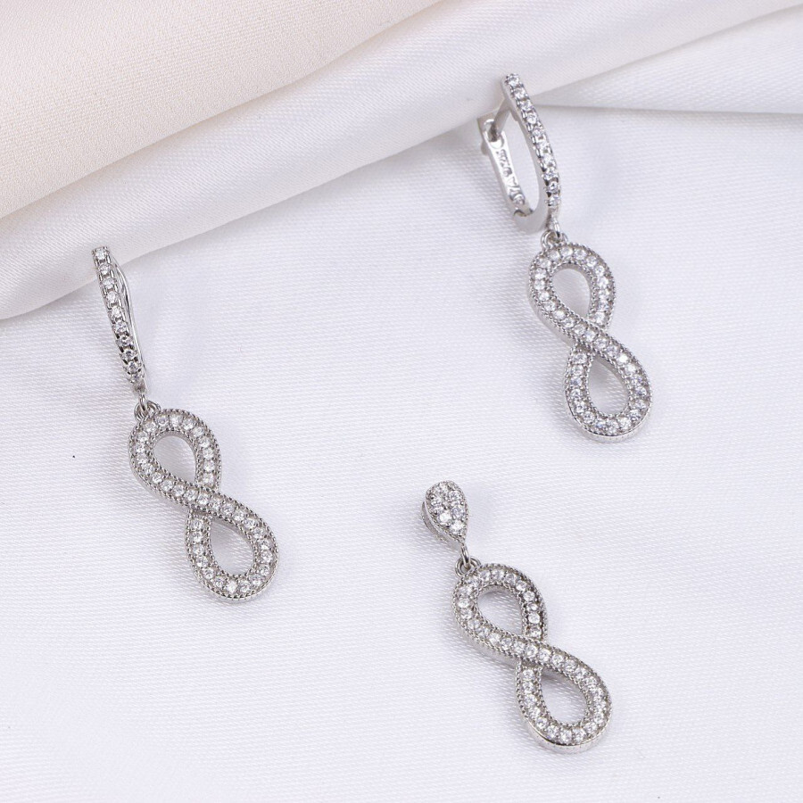 478532d4-fffa-4305-81f1-f6a781be39d0.jpg نیم ست نقره میکرو طرح بینهایت کد 16350 - تصویر 1