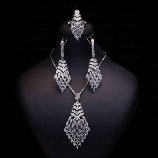 نیم ست نقره میکرو کد 16058 - Image 2