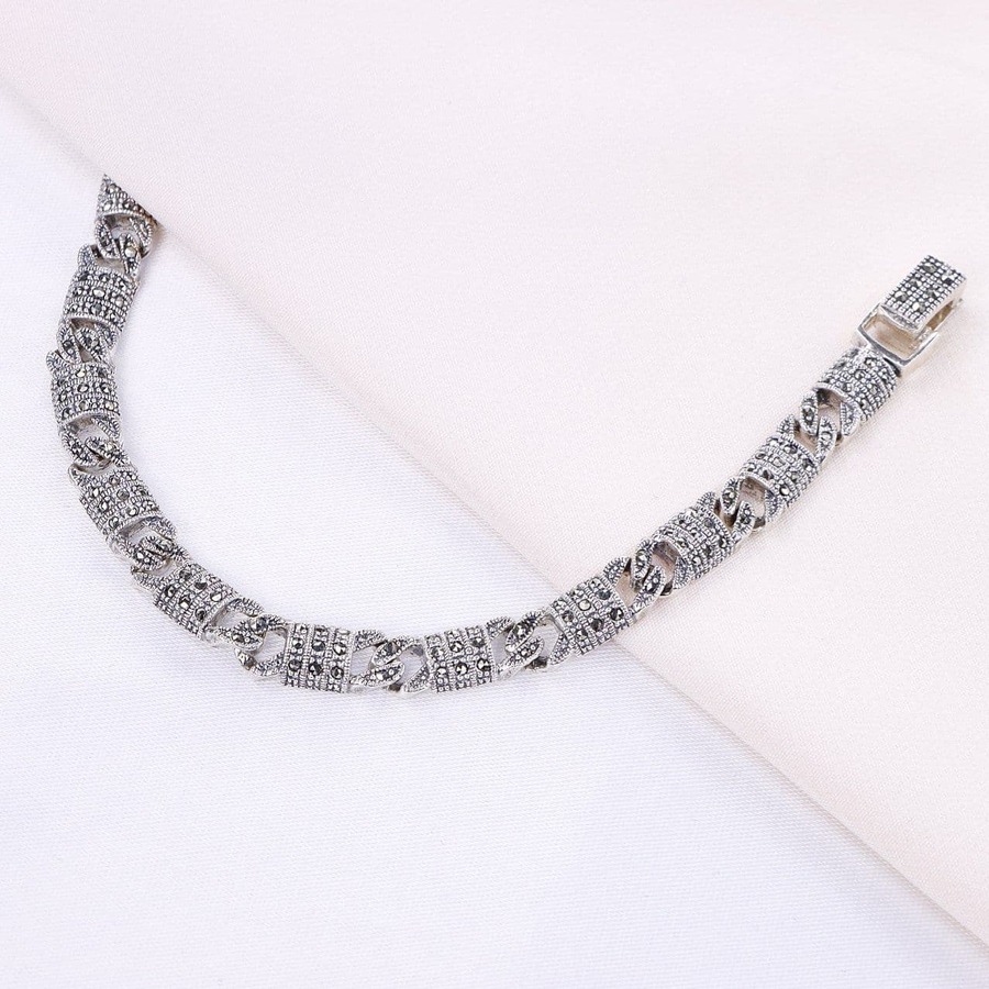 48a1b28b-d8be-441f-beab-58d5407f1427.jpg دستبند نقره مارگازیت کد 37004 - تصویر 1