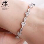 دستبند نقره میکرو کد 22159 - Image 3