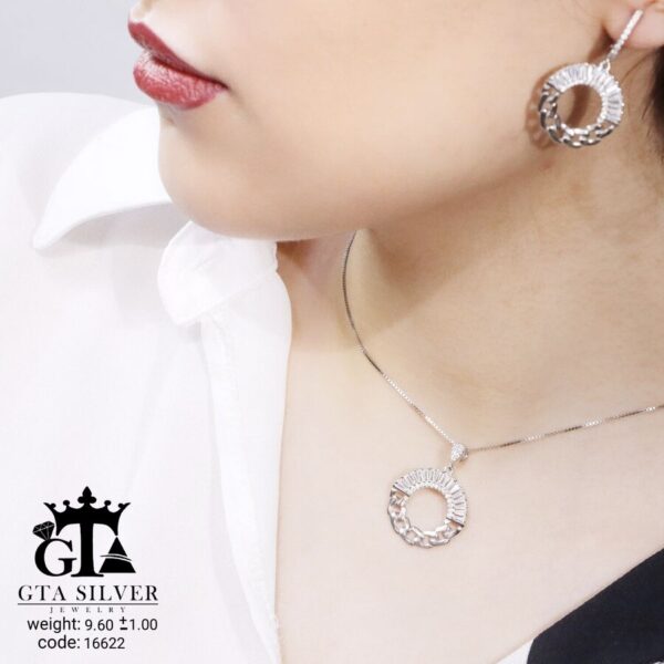 نیم ست نقره میکرو کد 16622 - تصویر 2