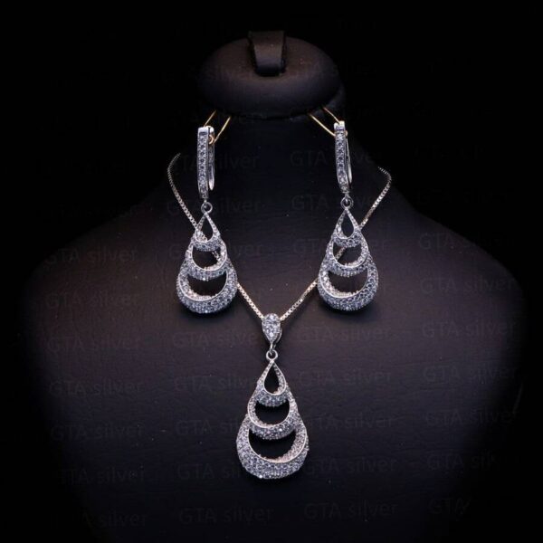 نیم ست نقره میکرو کد 16050 - Image 2