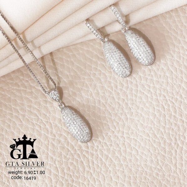 نیم ست نقره میکرو کد 16419 - تصویر 3