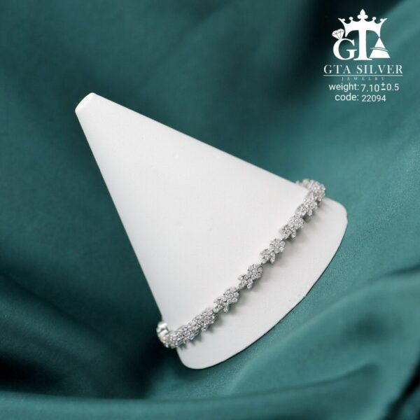 دستبند نقره میکرو کد 22094 - Image 3