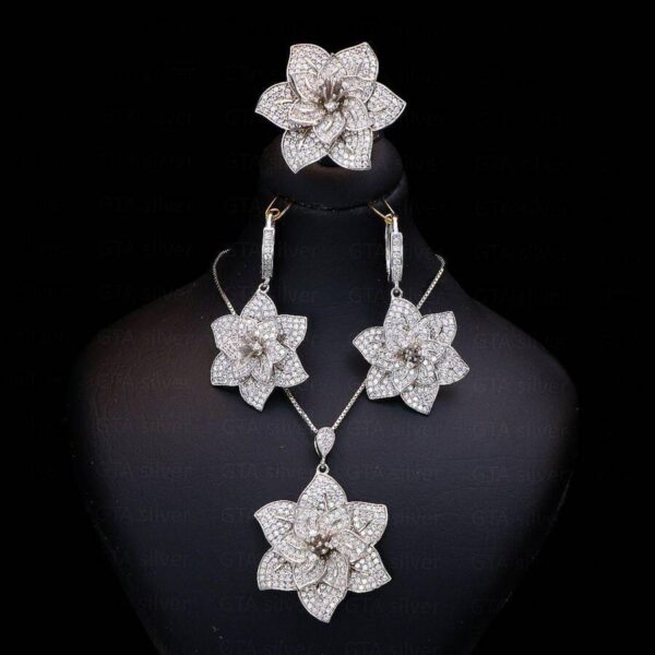 نیم ست نقره میکرو کد 16006 - Image 2